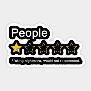 People One Star Sticker
